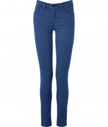 Build the foundations of chic spring looks with these tinted blue skinny jeans from Rag & Bone - Five-pocket styling, skinny leg, comfortable mid-rise cut - Form-fitting - Pair with everything from modern knits and ankle boots to feminine tops and heels