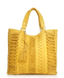Playful yet poised, the High Tide Hampton Tote by Steve Madden will keep you chic the whole season through. Woven rope detail and a fun tassel charm add a free-spirited allure to this classic tote style. Playful yet poised, the High Tide Hampton Tote by Steve Madden will keep you chic the whole season through. Woven rope detail and a fun tassel charm add a free-spirited allure to this classic tote style.