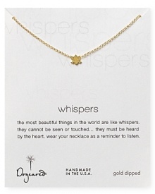 Introduce meaning into your jewelry box. Dogeared's lotus charm necklace serves as a reminder to listen. Introduce meaning into your jewelry box. Dogeared's lotus charm necklace serves as a reminder to listen.
