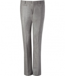 Luxurious pants made ..of fine, grey wool - Modern, slim cut, with flattering creases - Narrow waistband with belt loops - Dream pants for business and afterwards - Look elegant, grown-up, gentlemanly - Wear with a shirt, cashmere pullover and/or jacket or cardigan Luxurious pants made ..of fine, grey wool - Modern, slim cut, with flattering creases - Narrow waistband with belt loops - Dream pants for business and afterwards - Look elegant, grown-up, gentlemanly - Wear with a shirt, cashmere pullover and/or jacket or cardigan