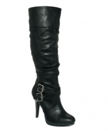 When it comes to tall boots, there's no such thing as too tall. Case in point: the Excess boots by Style&co. A ruched shaft gives you the option for long length or cuffed cuteness. When it comes to tall boots, there's no such thing as too tall. Case in point: the Excess boots by Style&co. A ruched shaft gives you the option for long length or cuffed cuteness.