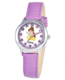 A real beauty for your little beasts. Help your kids stay on time with this fun Time Teacher watch from Disney. Featuring Belle from Beauty and the Beast, the hour and minute hands are clearly labeled for easy reading. A real beauty for your little beasts. Help your kids stay on time with this fun Time Teacher watch from Disney. Featuring Belle from Beauty and the Beast, the hour and minute hands are clearly labeled for easy reading.