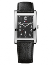 Lengthen your look with this north/south steel watch from Tommy Hilfiger. Lengthen your look with this north/south steel watch from Tommy Hilfiger.