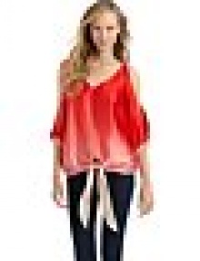 THE LOOKOmbré printTipped v-neckCutout shouldersThree-quarter length dolman sleeves with banded cuffsTie-front waistTHE FITAbout 24 from shoulder to hemTHE MATERIALSilkContrast: rayonCARE & ORIGINDry cleanMade in USAModel shown is 5'8 (172½cm) wearing US size Small. THE LOOKOmbré printTipped v-neckCutout shouldersThree-quarter length dolman sleeves with banded cuffsTie-front waistTHE FITAbout 24 from shoulder to hemTHE MATERIALSilkContrast: rayonCARE & ORIGINDry cleanMade in USAModel shown is 5'8 (172½cm) wearing US size Small.