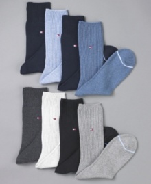 Restock your drawer of essentials with this four pack of socks from Tommy Hilfiger. Restock your drawer of essentials with this four pack of socks from Tommy Hilfiger.