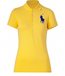 Detailed in breathable cotton stretch mesh, Ralph Laurens big pony polo is a cool modern take on this iconic style - Small collar, button placket, short sleeves, oversized shiny royal blue embroidered polo player at chest, slit sides, high-low hemline - Slim fit - Wear with your favorite jeans and just as bright loafers Detailed in breathable cotton stretch mesh, Ralph Laurens big pony polo is a cool modern take on this iconic style - Small collar, button placket, short sleeves, oversized shiny royal blue embroidered polo player at chest, slit sides, high-low hemline - Slim fit - Wear with your favorite jeans and just as bright loafers