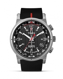 Smarten up your wristwear with this classically styled watch from Timex. Features like its quartz movement and silicone strap ensure long-wearing practality. Smarten up your wristwear with this classically styled watch from Timex. Features like its quartz movement and silicone strap ensure long-wearing practality.
