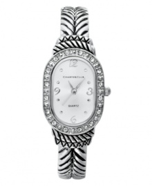 An elegant, vintage-inspired timepiece from Charter Club. An elegant, vintage-inspired timepiece from Charter Club.