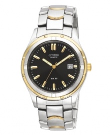 Stay at the top of your game with this handsome watch by Citizen. Stay at the top of your game with this handsome watch by Citizen.