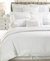 A tranquil effect is what this Martha Stewart Collection Moon Luster quilted sham creates for your room. An all white backdrop sets the scene as linen fabric and silk borders intertwine for a modern, opulent presentation.