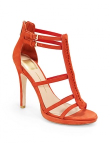 THE LOOKMulti-strap nubuck upperBraided center strapAdjustable dual ankle strapsBack zipperPadded insoleSelf-covered heel, 4½ (115mm)Self-covered platform, ½ (15mm)Compares to a 4 heel (100mm)THE MATERIALNubuck upperLeather liningLeather soleORIGINImported THE LOOKMulti-strap nubuck upperBraided center strapAdjustable dual ankle strapsBack zipperPadded insoleSelf-covered heel, 4½ (115mm)Self-covered platform, ½ (15mm)Compares to a 4 heel (100mm)THE MATERIALNubuck upperLeather liningLeather soleORIGINImported