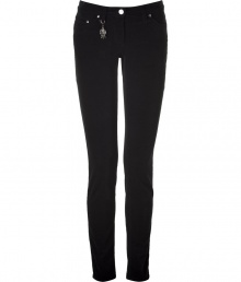 Shelf your favorite jeans for these luxe, figure-hugging corduroys from Roberto Cavalli - Classic five-pocket styling, skinny leg, slim fit, dangling charm at belt loop - Wear with a cashmere pullover or an oversized blouse and high heel booties Shelf your favorite jeans for these luxe, figure-hugging corduroys from Roberto Cavalli - Classic five-pocket styling, skinny leg, slim fit, dangling charm at belt loop - Wear with a cashmere pullover or an oversized blouse and high heel booties