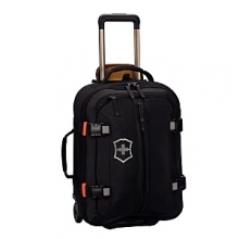 The Victorinox CH 97 2.0 20 carry on roller bag boasts a spacious main compartment with 2 zip expansion and an internal mesh zippered pocket. A large front zip pocket offers for quick access to important items. External strap system keeps contents secure. Removable Attach-a-bag strap secures an additional bag to the front for consolidated travel. Sturdy rear corner guards and TPE plastic kick plates protect vulnerable areas. One-touch dual trolley handle system. YKK Racquet Coil zippers provide superior strength. The Victorinox CH 97 2.0 20 carry on roller bag boasts a spacious main compartment with 2 zip expansion and an internal mesh zippered pocket. A large front zip pocket offers for quick access to important items. External strap system keeps contents secure. Removable Attach-a-bag strap secures an additional bag to the front for consolidated travel. Sturdy rear corner guards and TPE plastic kick plates protect vulnerable areas. One-touch dual trolley handle system. YKK Racquet Coil zippers provide superior strength.