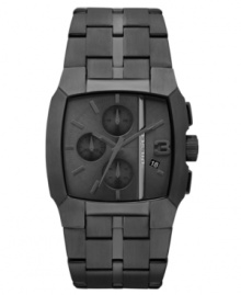 Step out of the shadows with this dusky chronograph watch from Diesel.