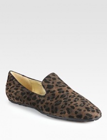 Comfortable yet stylish suede staple, with a fierce leopard-print and rubber sole for added traction. Leopard-print suede upperLeather liningRubber solePadded insoleMade in ItalyOUR FIT MODEL RECOMMENDS ordering true size. Comfortable yet stylish suede staple, with a fierce leopard-print and rubber sole for added traction. Leopard-print suede upperLeather liningRubber solePadded insoleMade in ItalyOUR FIT MODEL RECOMMENDS ordering true size.