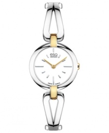 Perfectly polished. This lovely Corbel collection watch from esQ Movado is the perfect accessory for adding golden touches.