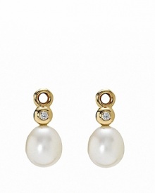 Elevate basic french wire or hoop earrings with PANDORA's elegant diamond, freshwater pearl, and 14K gold charms. Elevate basic french wire or hoop earrings with PANDORA's elegant diamond, freshwater pearl, and 14K gold charms.