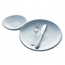 Flow is a true test of technology, and Villeroy & Boch proves yet again that it is masterful at it. Perhaps the most challenging of this collection is the conjoined Two-in-One dinner-salad conceptthe two sensual shapesseamlessly flowing together as a single unit. Its a bold concept and an option among the series, which also offers dinner and salad separately. Flat plates resemble the shape of a droplet; bowls also are organically inspired; cups have a distinctive personality with handles that flow from the rim intothe formation of a grip. Flow is a true test of technology, and Villeroy & Boch proves yet again that it is masterful at it. Perhaps the most challenging of this collection is the conjoined Two-in-One dinner-salad conceptthe two sensual shapesseamlessly flowing together as a single unit. Its a bold concept and an option among the series, which also offers dinner and salad separately. Flat plates resemble the shape of a droplet; bowls also are organically inspired; cups have a distinctive personality with handles that flow from the rim intothe formation of a grip.