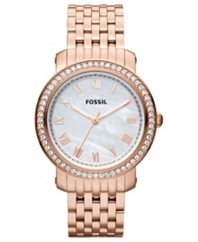 For days when a touch of sparkle is necessary, pair this Emma watch from Fossil with your loveliest of looks. For days when a touch of sparkle is necessary, pair this Emma watch from Fossil with your loveliest of looks.