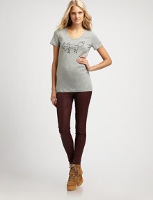 Simply charming, a plush cotton-blend tee with a hint of wool and an incredibly adorable fox print.U-neckShort sleevesPull-on styleAbout 27 from shoulder to hemCotton/polyamide/woolMachine washImportedSIZE & FIT Model shown is 5'10½ (179cm) wearing a US size Small. Simply charming, a plush cotton-blend tee with a hint of wool and an incredibly adorable fox print.U-neckShort sleevesPull-on styleAbout 27 from shoulder to hemCotton/polyamide/woolMachine washImportedSIZE & FIT Model shown is 5'10½ (179cm) wearing a US size Small.