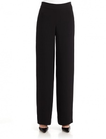 THE LOOKWide waistbandFlat frontSide zipper with button-and-loop closureStraight-leg silhouetteUnfinished hemTHE FITRise, about 11Inseam, about 35THE MATERIALSilkSilk liningCARE & ORIGINDry cleanMade in ItalyModel shown is 5'10½ (179cm) wearing US size 4. THE LOOKWide waistbandFlat frontSide zipper with button-and-loop closureStraight-leg silhouetteUnfinished hemTHE FITRise, about 11Inseam, about 35THE MATERIALSilkSilk liningCARE & ORIGINDry cleanMade in ItalyModel shown is 5'10½ (179cm) wearing US size 4.