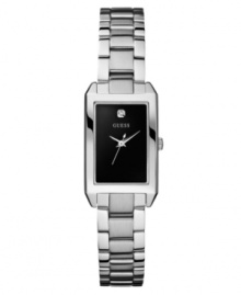 Simplicity is stunning on this elegant dress watch by GUESS. Simplicity is stunning on this elegant dress watch by GUESS.