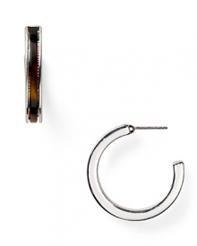 A timeless favorite from Lauren Ralph Lauren. Silver plated metal is beautifully offset with tortoise shell for a simple yet striking finish. A timeless favorite from Lauren Ralph Lauren. Silver plated metal is beautifully offset with tortoise shell for a simple yet striking finish.