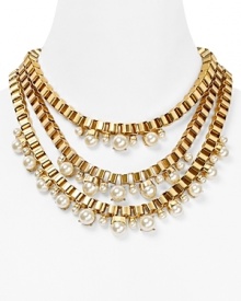 Layered and luxurious. This triple strand pearl necklace from kate spade new york pulls together a classically styled look. Layered and luxurious. This triple strand pearl necklace from kate spade new york pulls together a classically styled look.