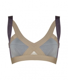 Spearheading the innerwear-as-outerwear trend, VPLs easy to layer pieces offer a fashion-forward alternative to lingerie - Two-tone multi-strap front with soft full-cups, adjustable wide straps, elasticized band - Pair with matching panties for stylish lounging or under a low-cut sleeveless top Spearheading the innerwear-as-outerwear trend, VPLs easy to layer pieces offer a fashion-forward alternative to lingerie - Two-tone multi-strap front with soft full-cups, adjustable wide straps, elasticized band - Pair with matching panties for stylish lounging or under a low-cut sleeveless top