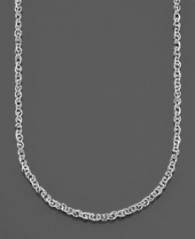 Perfectly pretty, this beautiful 14k white gold chain adds an extra-special touch to every outfit. Approximate length: 16 inches.