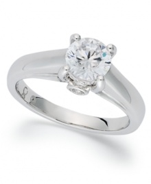 Make your engagement magical This stunning My Diamond Story Engagement ring shines with the addition of a round-cut diamond at center and eight smaller diamonds in the sides (1-1/4 ct. t.w.). Set in 18k white gold. Each My Diamond Story ring comes in a signature box that includes a built-in USB cord to download personalized videos, pictures and music! Make your engagement magical This stunning My Diamond Story Engagement ring shines with the addition of a round-cut diamond at center and eight smaller diamonds in the sides (1-1/4 ct. t.w.). Set in 18k white gold. Each My Diamond Story ring comes in a signature box that includes a built-in USB cord to download personalized videos, pictures and music!