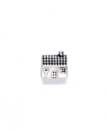 In sterling silver, this sweet little house shows off a detailed tile roof, chimney, door and window. Donatella is a playful collection of charm bracelets and necklaces that can be personalized to suit your style! Available exclusively at Macy's. In sterling silver, this sweet little house shows off a detailed tile roof, chimney, door and window. Donatella is a playful collection of charm bracelets and necklaces that can be personalized to suit your style! Available exclusively at Macy's.