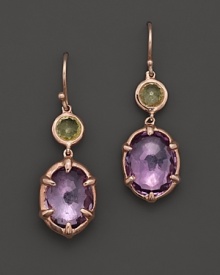 Ippolita Rosé Sugar Kissed 2-Stone Drop Earrings In Orchid Ippolita Rosé Sugar Kissed 2-Stone Drop Earrings In Orchid