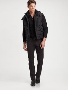 Channeling the stylish comfort of a classic jean with traditional five-pocket styling, a sleek cotton twill pant is expertly tailored for a trim fit and modern aesthetic.Five-pocket styleZip flyInseam, about 31CottonMachine washImported Channeling the stylish comfort of a classic jean with traditional five-pocket styling, a sleek cotton twill pant is expertly tailored for a trim fit and modern aesthetic.Five-pocket styleZip flyInseam, about 31CottonMachine washImported