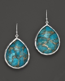 Ippolita Sterling Silver Wonderland Large Teardrop Earrings in Bronze Turquoise Ippolita Sterling Silver Wonderland Large Teardrop Earrings in Bronze Turquoise