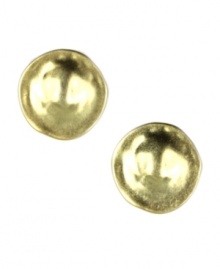 Slip into something stylish and chic. Jones New York's button earrings feature a clip on backing crafted in gold tone mixed metal. Approximate diameter: 1-1/5 inches. Slip into something stylish and chic. Jones New York's button earrings feature a clip on backing crafted in gold tone mixed metal. Approximate diameter: 1-1/5 inches.