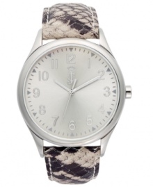 Juicy Couture's Darby collection watch slithers with style with snake-embossed leather. Juicy Couture's Darby collection watch slithers with style with snake-embossed leather.