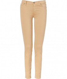 Set the foundations for cool daytime looks with Seven for all Mankinds figure-hugging Second Skin jean leggings - Classic five-pocket style, button closure, zip fly, signature embroidered back pockets - Mid-rise, extra form-fitting - Pair with a light cashmere pullover and flats, or a tunic top and statement ankle boots