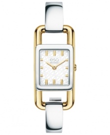 Showcase your style from a different angle with this sophisticated esQ Movado timepiece. Showcase your style from a different angle with this sophisticated esQ Movado timepiece.