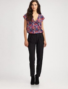 Vibrant florals bloom across fine-woven silk in a simple v-neck pullover.V-neckCap sleevesPullover styleAbout 25 from shoulder to hemSilkDry cleanImportedModel shown is 5'10 (177cm) wearing US size Small. Vibrant florals bloom across fine-woven silk in a simple v-neck pullover.V-neckCap sleevesPullover styleAbout 25 from shoulder to hemSilkDry cleanImportedModel shown is 5'10 (177cm) wearing US size Small.