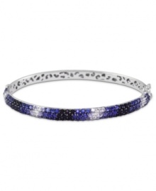 Sparkle has never looked so sophisticated. EFFY Collection's stunning bangle features a gradation of round-cut sapphires (4-1/3 ct. t.w.) in sterling silver. Approximate diameter: 3-1/2 inches. Sparkle has never looked so sophisticated. EFFY Collection's stunning bangle features a gradation of round-cut sapphires (4-1/3 ct. t.w.) in sterling silver. Approximate diameter: 3-1/2 inches.