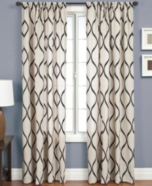 Presenting a flowing vertical line pattern, the Pavilion window panel offers a sophisticated, Modern design that's perfect for adding extra dimension to any room. Offered in an array of tonal pairings to complement your room's palette. Presenting a flowing vertical line pattern, the Pavilion window panel offers a sophisticated, Modern design that's perfect for adding extra dimension to any room. Offered in an array of tonal pairings to complement your room's palette.