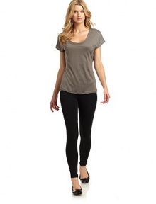 THE LOOKFeatures slimming Happy Technology for pain-free shapingReversible styleSubtle metallic finish on one sideTHE FITAbout 23 from shoulder to hemTHE MATERIALOutside body: tencelInside body panel: 82% polyester/18% elastaneCARE & ORIGINHand washImportedModel shown is 5'10½ (179cm) wearing US size Small. THE LOOKFeatures slimming Happy Technology for pain-free shapingReversible styleSubtle metallic finish on one sideTHE FITAbout 23 from shoulder to hemTHE MATERIALOutside body: tencelInside body panel: 82% polyester/18% elastaneCARE & ORIGINHand washImportedModel shown is 5'10½ (179cm) wearing US size Small.