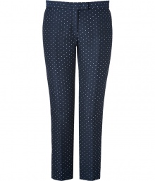 With their cute white dots and sleek tailored cut, Josephs jacquard pants are a sweet choice for dressing up workweek looks - Side and back slit pockets, zip fly, hidden hook closure - Tailored fit, ankle length - Wear with the matching blazer and flats With their cute white dots and sleek tailored cut, Josephs jacquard pants are a sweet choice for dressing up workweek looks - Side and back slit pockets, zip fly, hidden hook closure - Tailored fit, ankle length - Wear with the matching blazer and flats