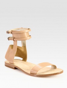 A minimalist ankle strap silhouette rendered in ultra-smooth leather for a simple yet chic look. Leather upperAdjustable ankle strapsLeather lining and solePadded insoleImported A minimalist ankle strap silhouette rendered in ultra-smooth leather for a simple yet chic look. Leather upperAdjustable ankle strapsLeather lining and solePadded insoleImported
