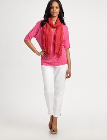 Slightly slouchy, this dolman top features a flattering v-neckline and strategically placed seams.V-necklineElbow-length sleevesAbout 26 from shoulder to hemLinenHand washImported Model shown is 5'9 (175cm) wearing US size Small. OUR FIT MODEL RECOMMENDS ordering one size down as this style runs large. Slightly slouchy, this dolman top features a flattering v-neckline and strategically placed seams.V-necklineElbow-length sleevesAbout 26 from shoulder to hemLinenHand washImported Model shown is 5'9 (175cm) wearing US size Small. OUR FIT MODEL RECOMMENDS ordering one size down as this style runs large.