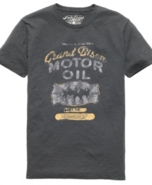 Stop searching. The vintage vibe you like is right here on this sweet tee from Lucky Brand Jeans. Stop searching. The vintage vibe you like is right here on this sweet tee from Lucky Brand Jeans.