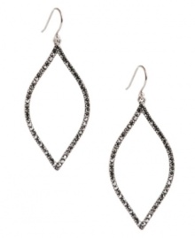 Moroccan mystique. This pair of oblong-shaped drop earrings from Lucky Brand takes inspiration from the African nation in a bold direction. Crafted from silver-tone mixed metal with glass pave accents. Approximate drop: 1-7/8 inches. Moroccan mystique. This pair of oblong-shaped drop earrings from Lucky Brand takes inspiration from the African nation in a bold direction. Crafted from silver-tone mixed metal with glass pave accents. Approximate drop: 1-7/8 inches.