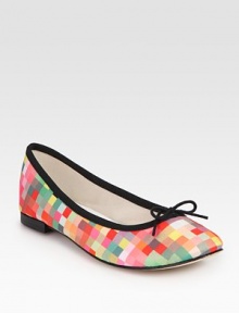Playful checkered print and a grosgrain ribbon enliven this Parisienne-inspired leather essential. Embossed leather and grosgrain ribbon upperLeather lining and solePadded insoleMade in FranceOUR FIT MODEL RECOMMENDS ordering one size up as this style runs small. Playful checkered print and a grosgrain ribbon enliven this Parisienne-inspired leather essential. Embossed leather and grosgrain ribbon upperLeather lining and solePadded insoleMade in FranceOUR FIT MODEL RECOMMENDS ordering one size up as this style runs small.