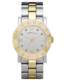 Marc by Marc Jacobs shows a gold streak with this handsome Amy collection timepiece.